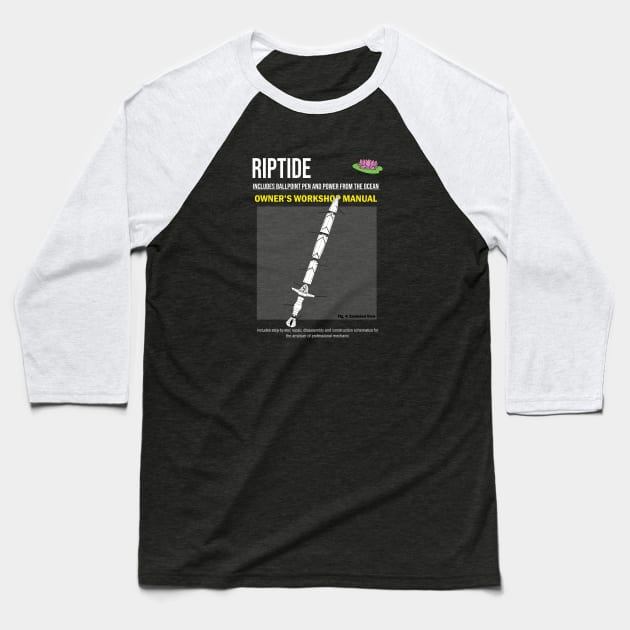 Riptide Manual Baseball T-Shirt by GarBear Designs